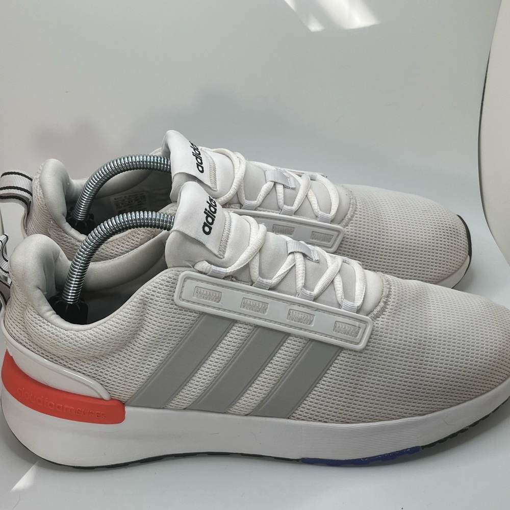 Adidas Mens Racer TR21 GZ8191 Gray Running Shoes Sneakers Size 10